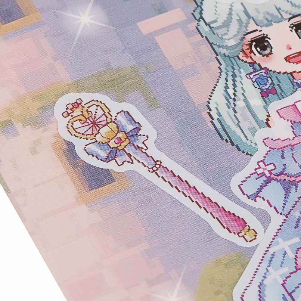 Наклейки для творчества "Модница", бумага, PET, PVC, 19,5х12см, 4 дизайна - #10