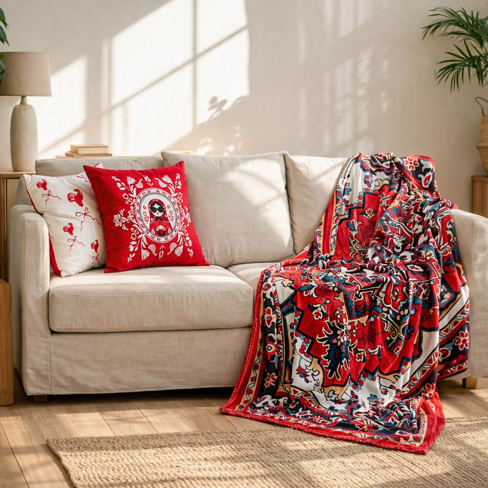 Плед микрофибра тм PROVANCE Ностальгия, 130х170см, 100% полиэстер, 2 дизайна - #7