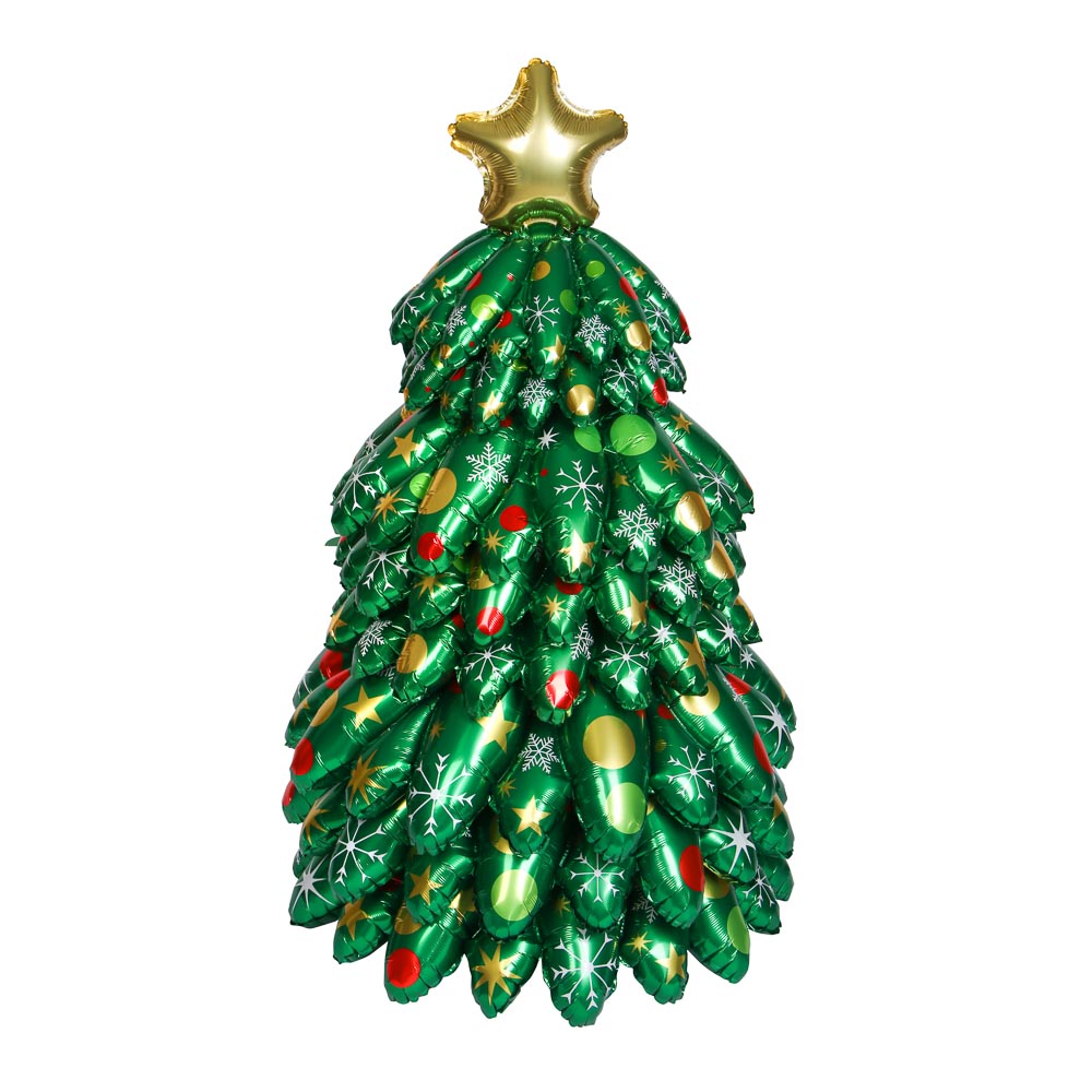 Шар воздушный фольгированный тм Fntastic "Елка", 132 см - #1