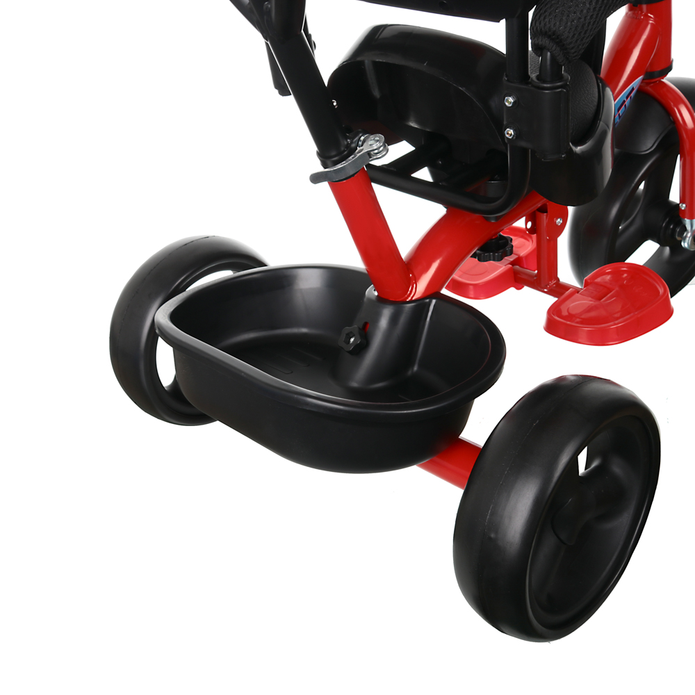 Велосипед детский трехколесный 10"/8" с ручным управлением, красный - #5