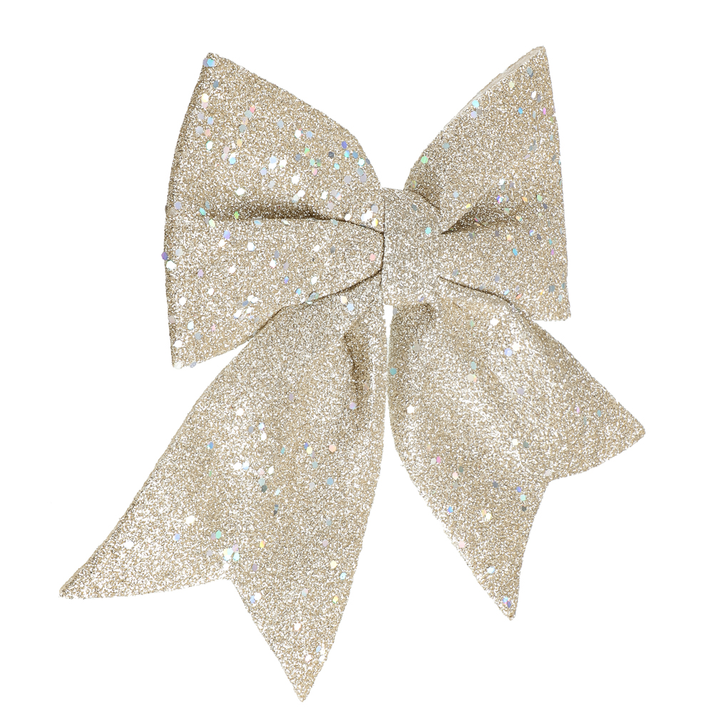 СНОУ БУМ Бант 15x20 см, полиэстер, шампань - #2
