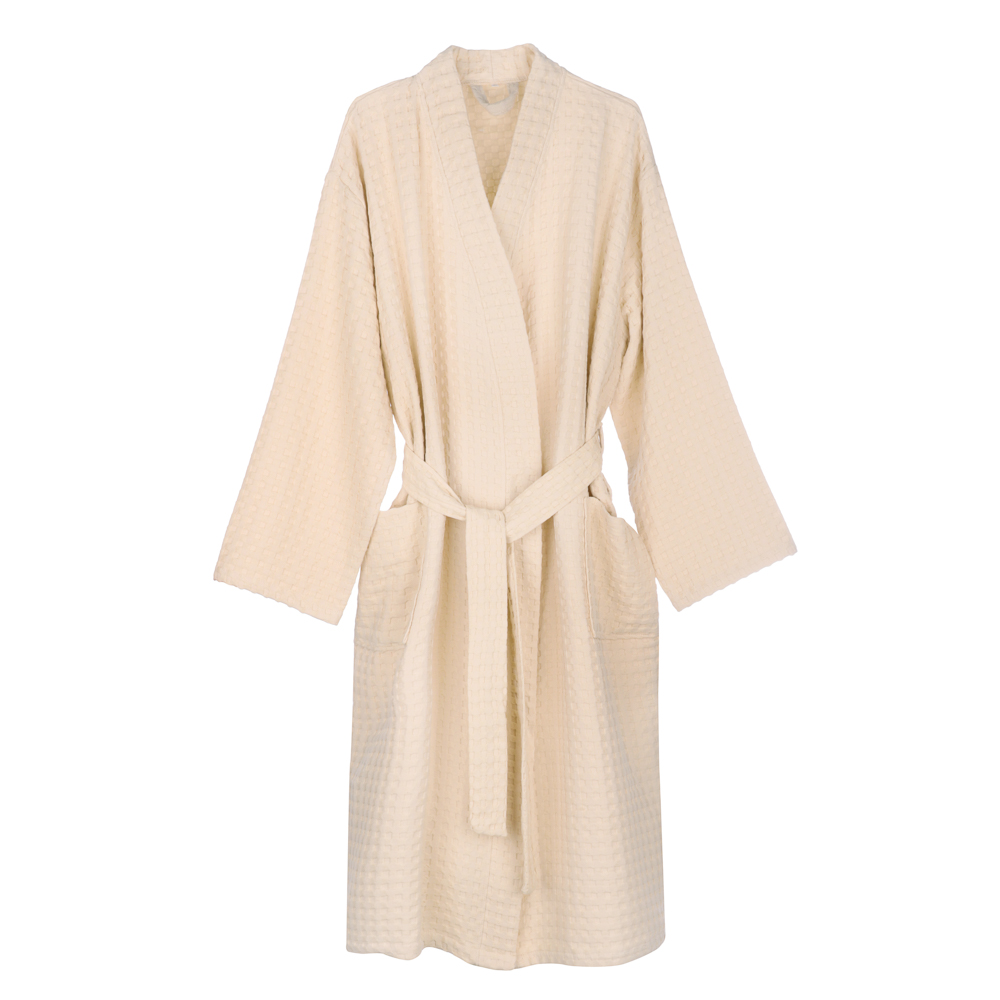 PROVANCE Монблан Халат вафельный, one size, 100% хлопок, 300гр/м2, бежевый - #1
