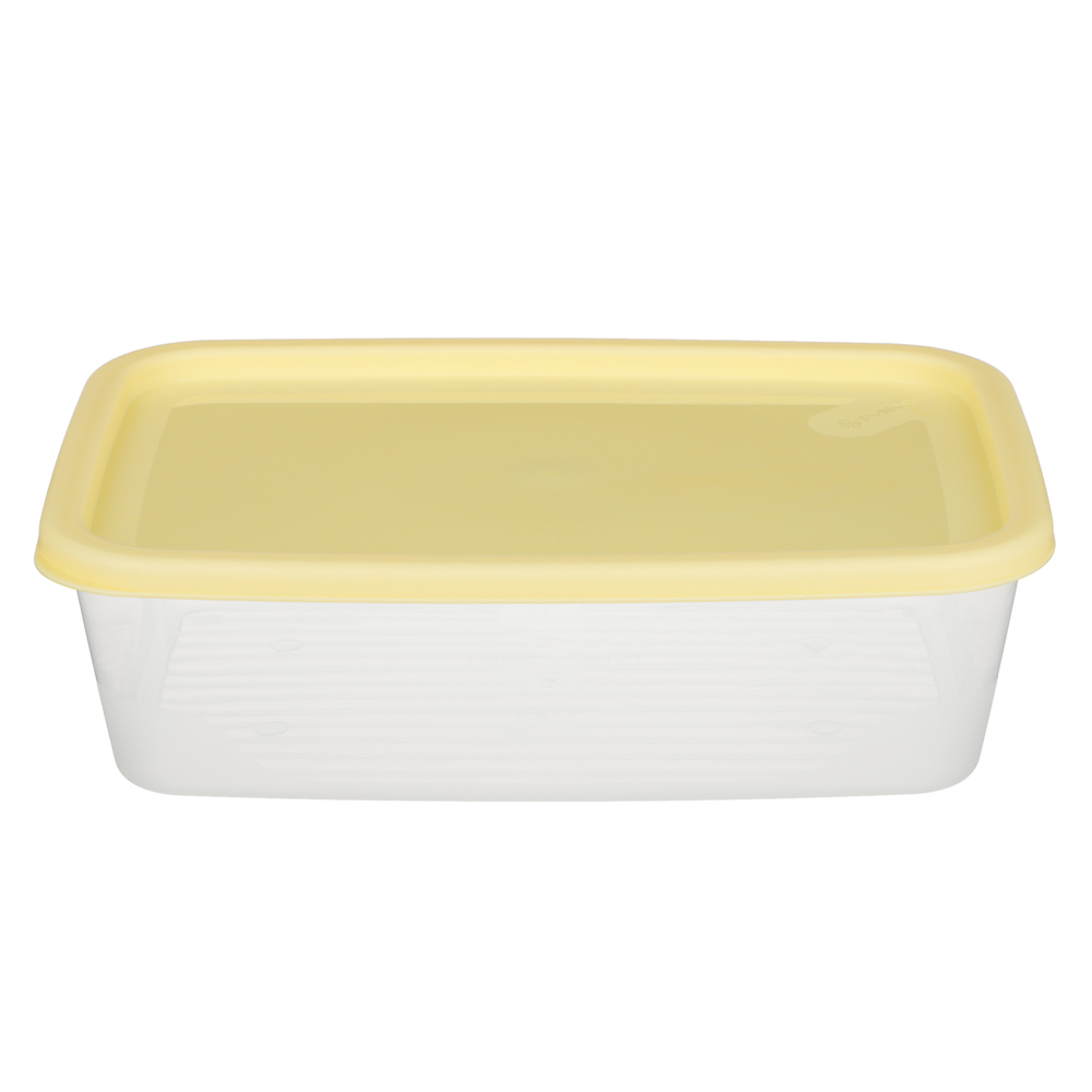 Набор прямоугольных контейнеров пищевых 3шт (1л; 1,7л; 2,7л), пластик - #6