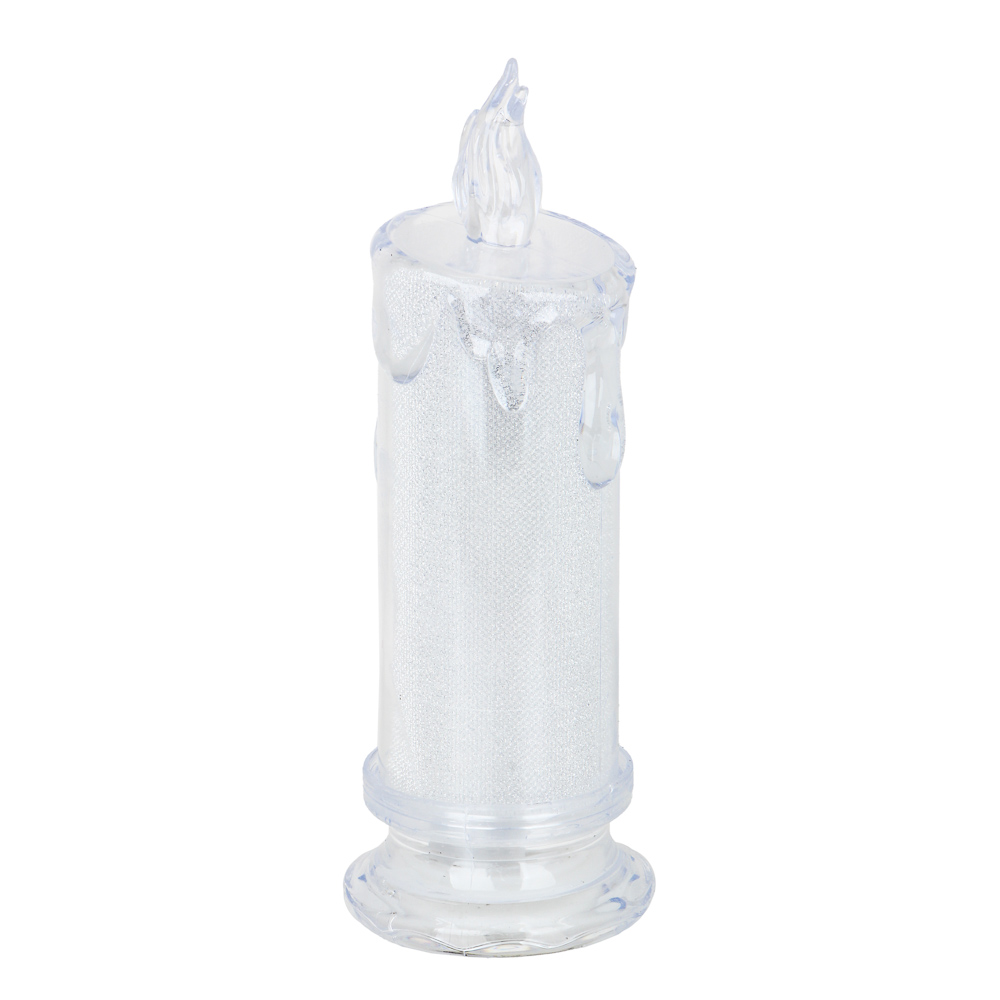 Светильник в виде свечи, пластик, 18,3x6,3 см, 3xAG10, арт.2 - #3