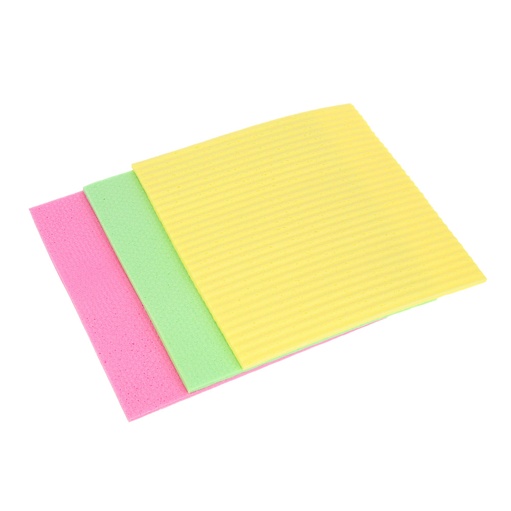 VETTA Набор многоразовых салфеток 10 шт., целлюлоза, 14х15 см - #4