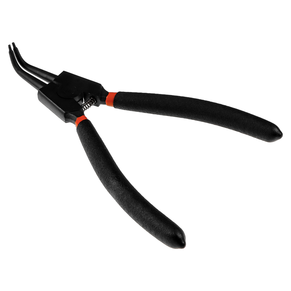 ЕРМАК Съемник внешних стопорных колец на разжим, изогнутые губки, 175 мм, сталь 45 - #1