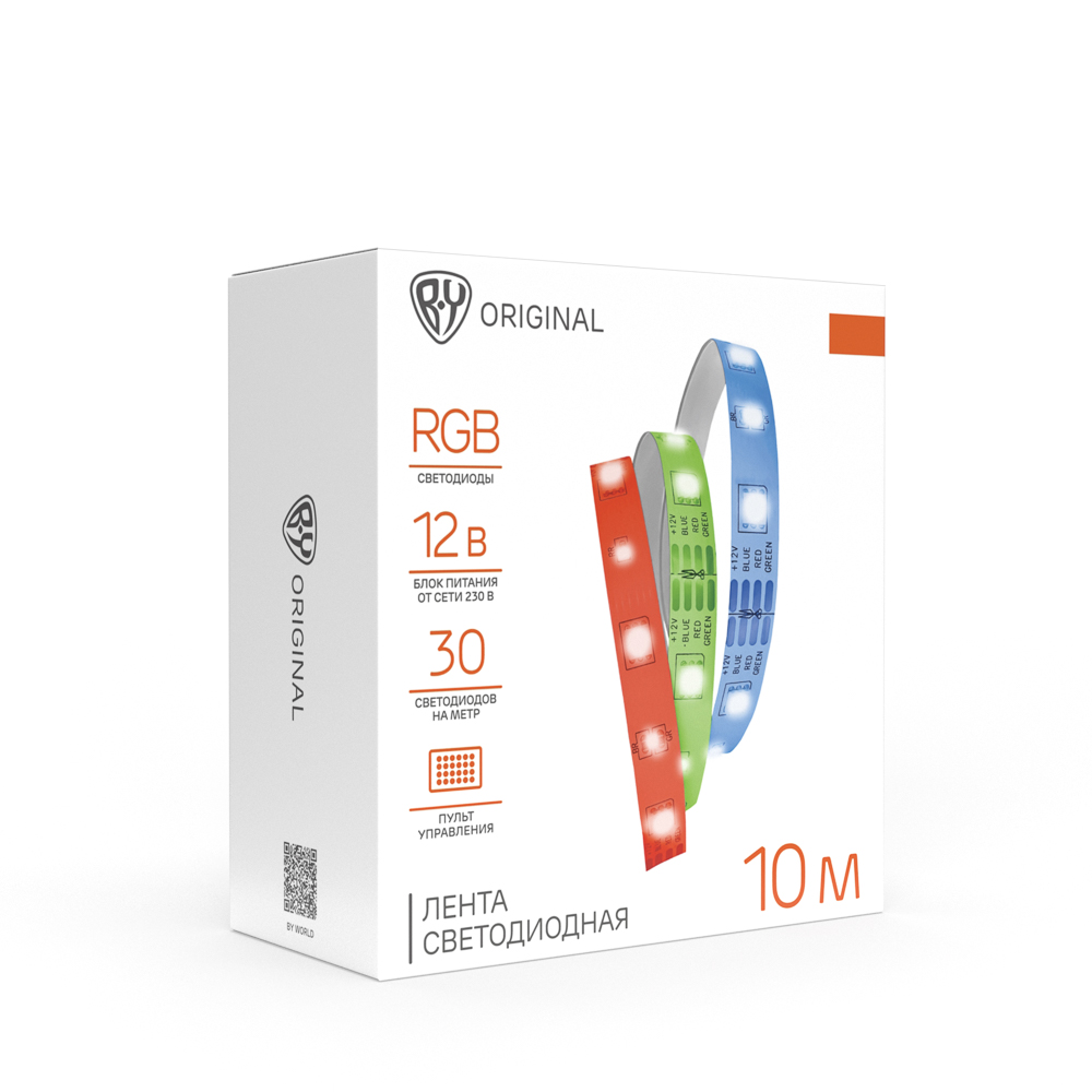 Лента светодиодная BY 12В, 10м, RGB (отдельные диоды), с пультом управления и блоком питания - #2