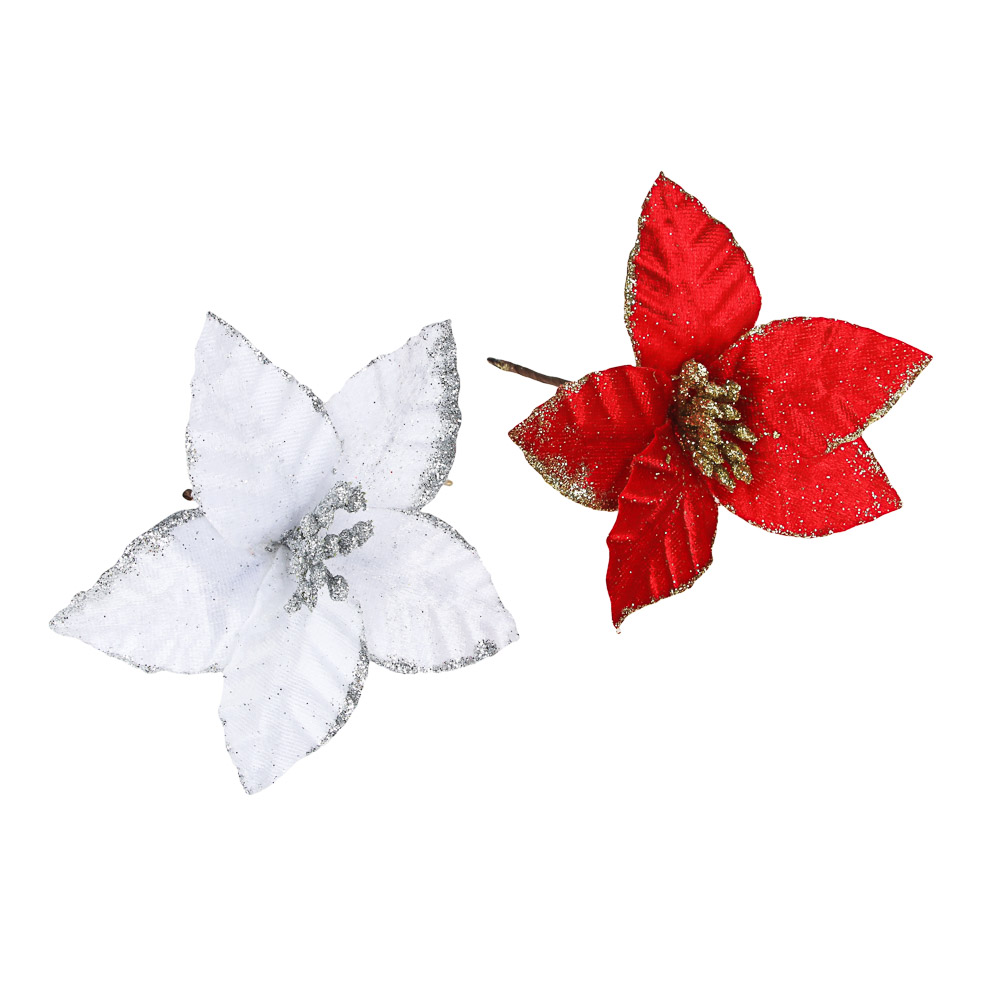 Украшение декоративное Сноубум "Цветок", 14x14 см - #1