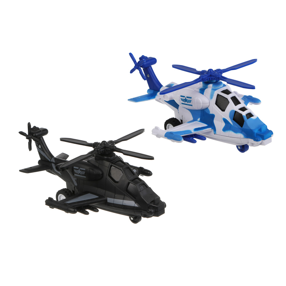 ИГРОЛЕНД Игрушка в виде вертолета "Военная операция", свет, звук, инерц., ABS, 20х12х8,2 см, 2 диз. - #2