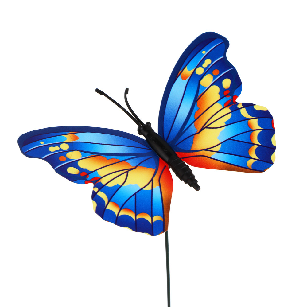 Фигурка на стержне "Бабочка" тм INBLOOM, набор 10шт, 8х25см, пластик, металл - #3