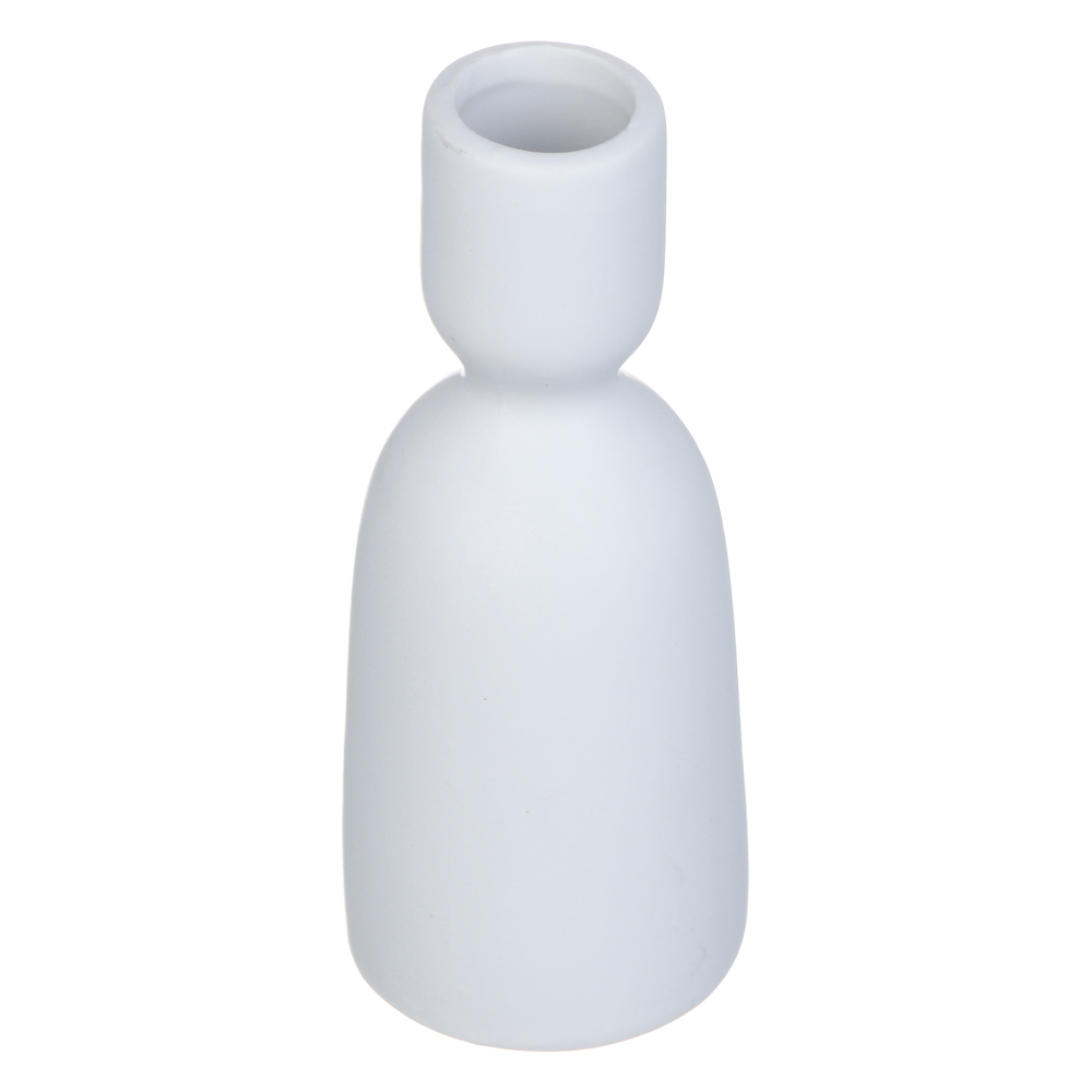 Подсвечник, 5,3х5,3х13,3см, керамика, цвет белый, арт.16 - #2