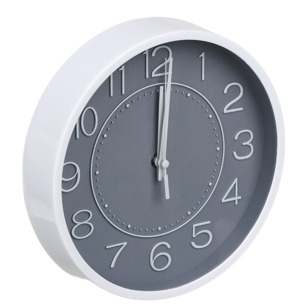 LADECOR CHRONO Часы настенные круглые, пластик, d20 см, 1xAA, арт.06-4 - #2