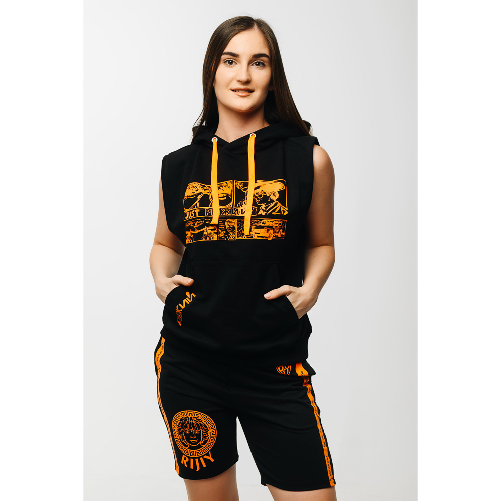 BY Футболка женская без рукава R-Style, хлопок 100%, р-р XS-XL, 3 дизайна - #10