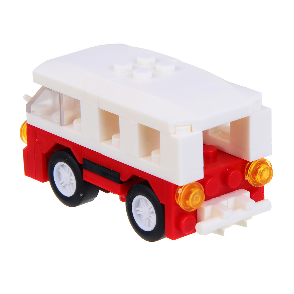 ИГРОЛЕНД Город Конструктор Гонки Городские Машины, инерция, 45-51 дет, коллекция, 10х7х4 см., 4 диз. - #8