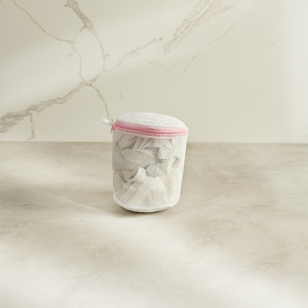 Мешок для стирки белья тм VETTA, цилиндр, на замке, пластик, полиэстер, d15х16h см - #12