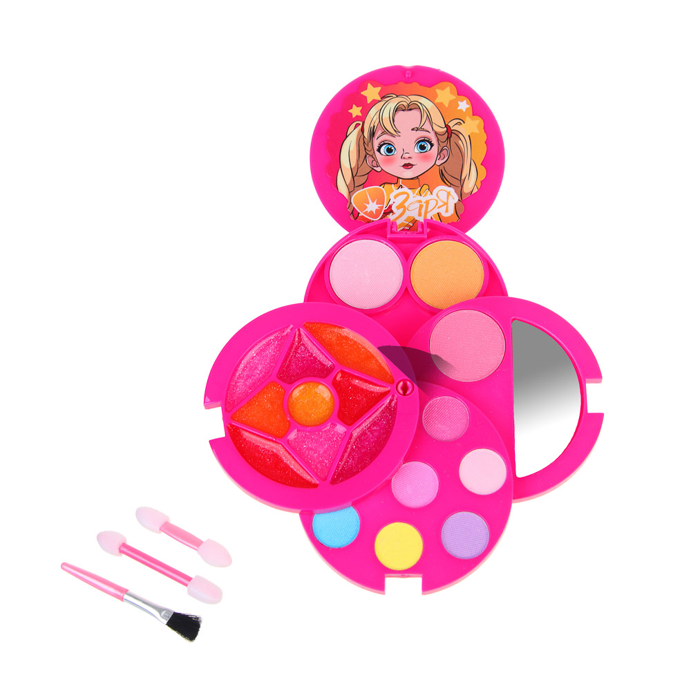 BY Русские Супергерои Набор детской косметики: тени, блески для губ, аппликатор, зеркало, #77020 - #2