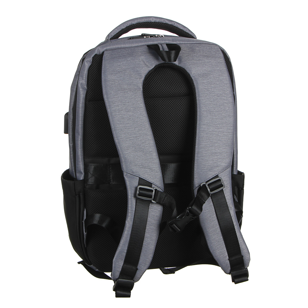 Рюкзак подростковый, 45х32x19см, 2 отд, 3 карм, ПЭ, иск.кожа,спинка с эрг.элем.,USB, 4 цвета - #3