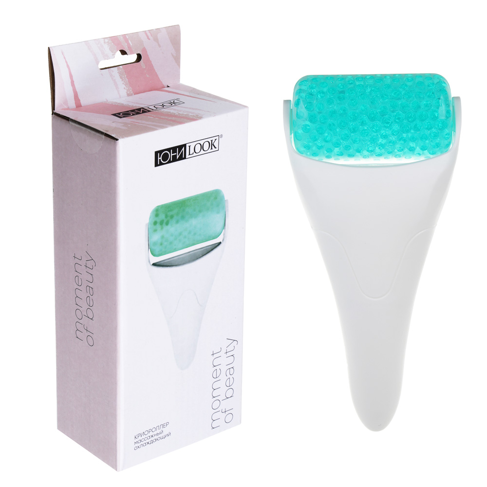 ЮНИLOOK Крио-роллер массажный охлаждающий 18,5х8,3см, РР, PE, белый, ВЗ24-40 - #1