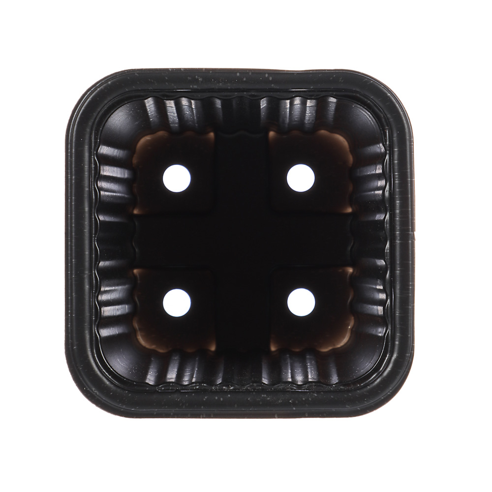 Горшок для рассады 7х7х6,5 см, 0,2 л, квадрат, ПЭТ - #4