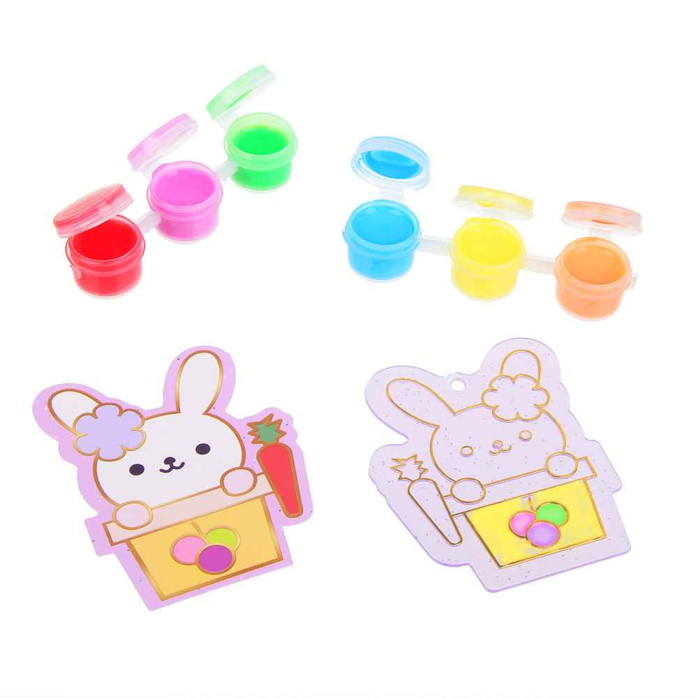 ХОББИХИТ Набор для творчества "Раскрась брелок" с браслетом, 21х15х3,85см, 3 дизайна - #12