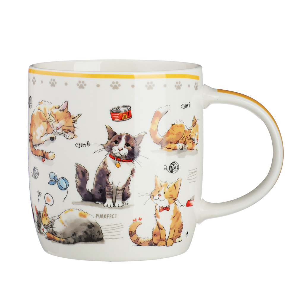 MILLIMI Кошкин дом Кружка 360мл, фарфор, 4 дизайна - #2