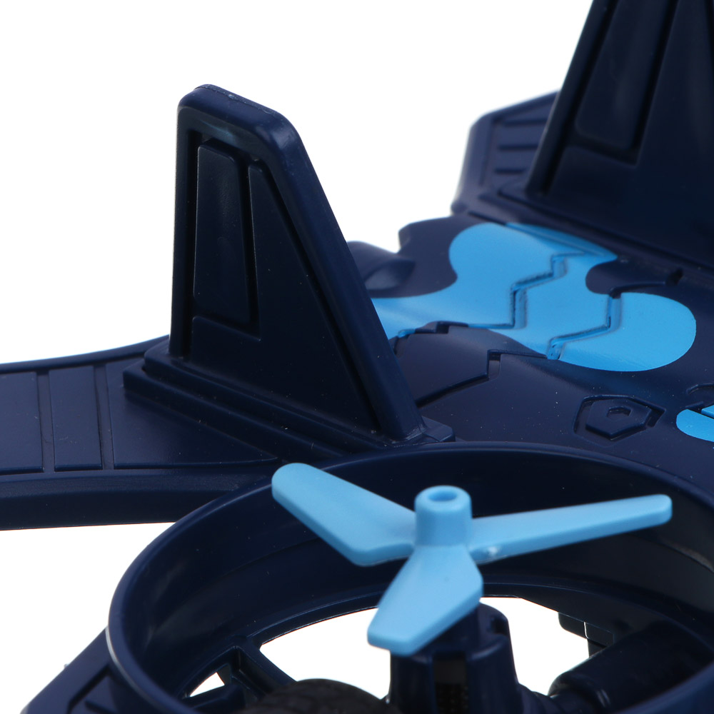 Истребитель инерционный ИГРОЛЕНД, свет, лопасти крутятся, 3хAG13, ABS, 21х15,2х6,5 см, 3 дизайна - #8