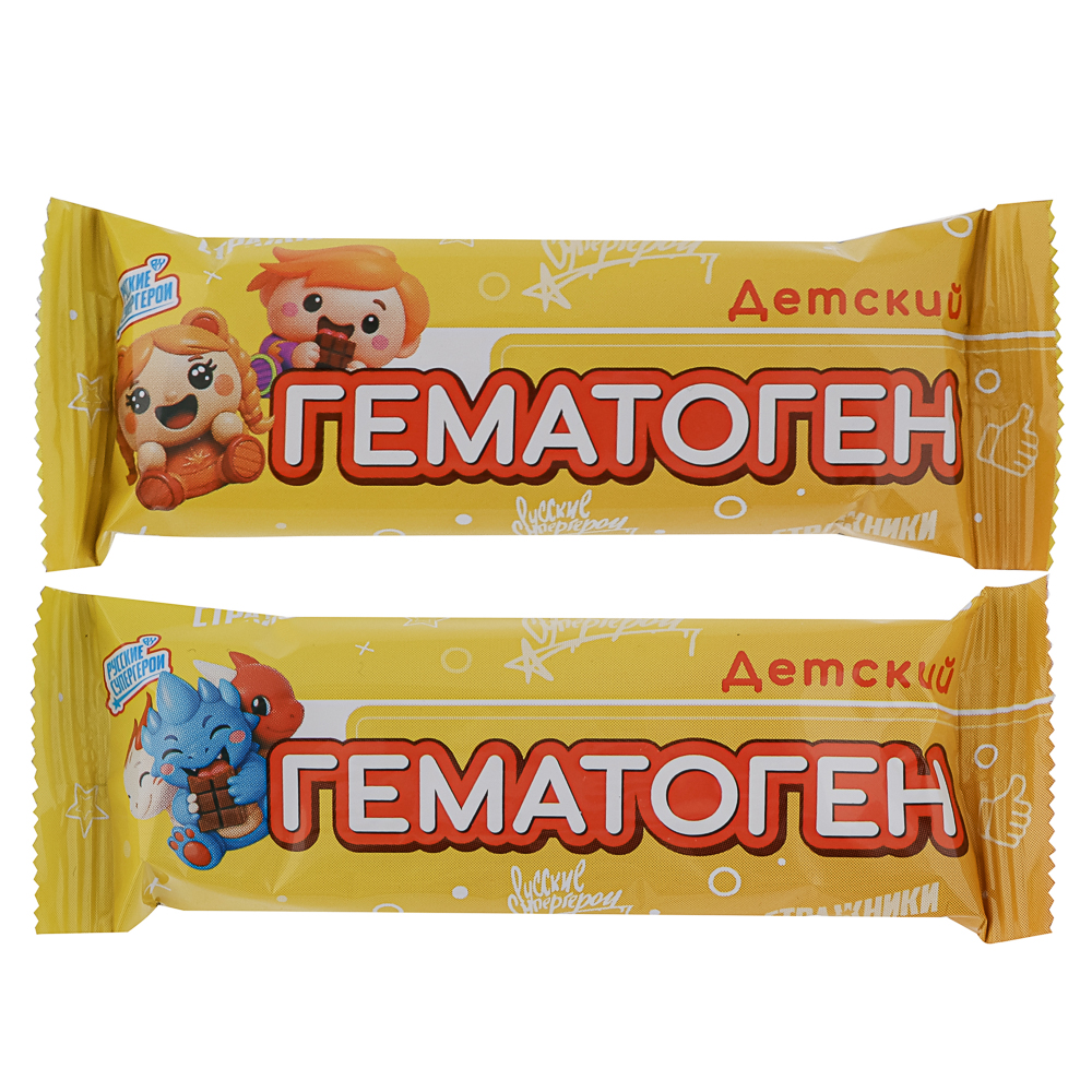 BY Русские Супергерои Гематоген детский, 40г - #1