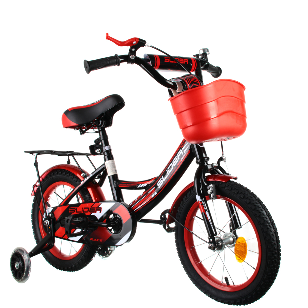 Велосипед детский двухколесный Slider Race 14", черно-красный - #1