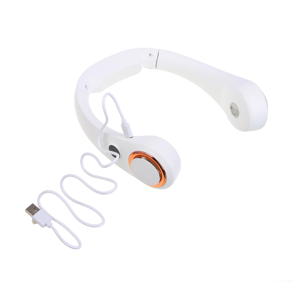 Вентилятор на шею тм LEBEN, 3.7в/500мАч, белый - #9