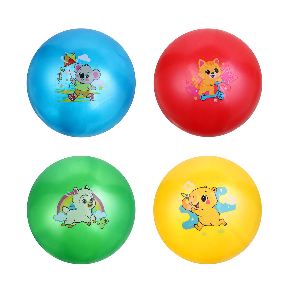 Мяч детский "Веселое настроение", d23см, ПВХ, 4 дизайна - #1