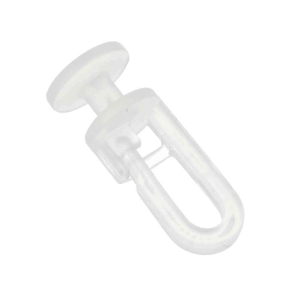 Крючки для штор, 100 шт, POM, 2.6x1.3x0.9 см/шт., цвет прозрачный - #4