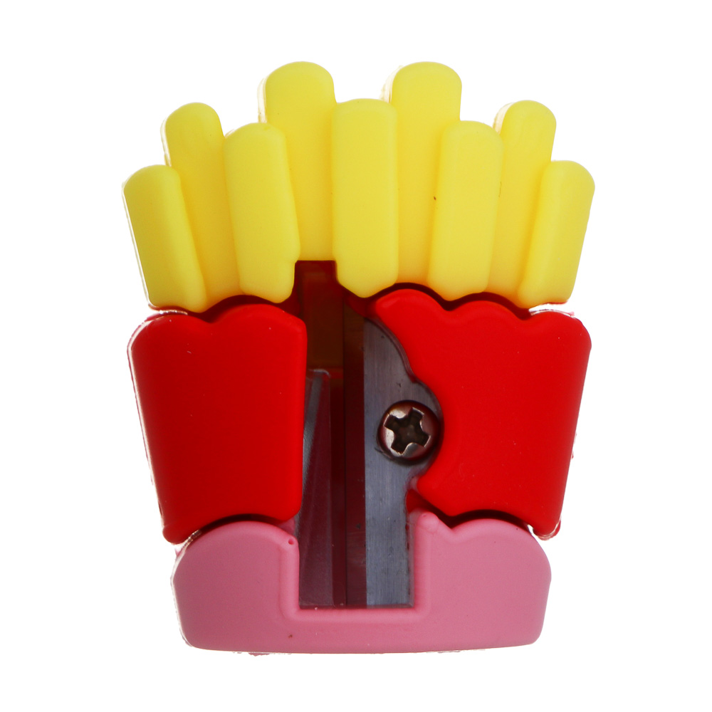 Точилка фигурная "Фаст-фуд", 3,5х3х3см, 1 отверстие, PVC, 2 дизайна - #4