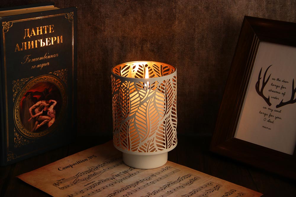 Подсвечник металлический, 9х9х13 см - #4