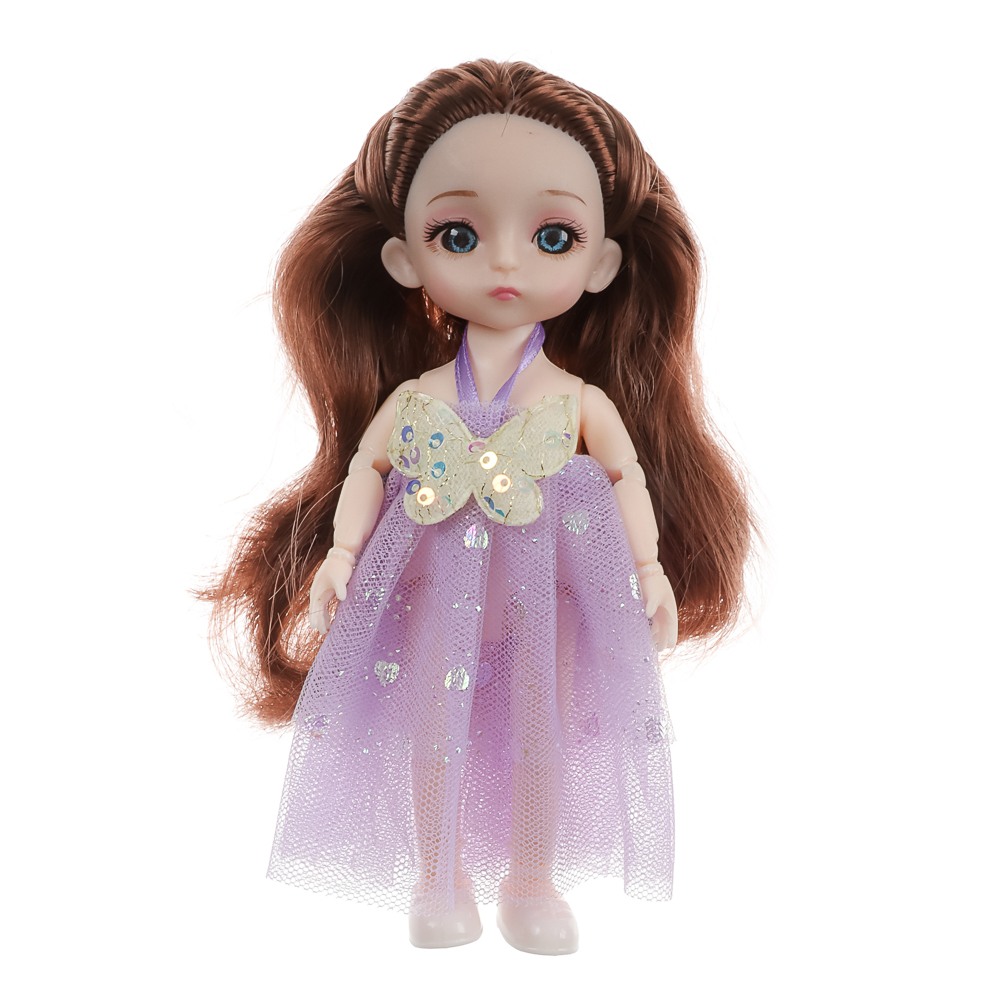 ИГРОЛЕНД Кукла шарнирная 15 см с аксессуарами, PP, ABS, PVC, 22х5,5х20 см, 4 дизайна - #32