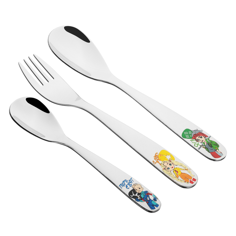 BY РУССКИЕ СУПЕРГЕРОИ Набор столовых приборов 3 пр, нерж.сталь - #1