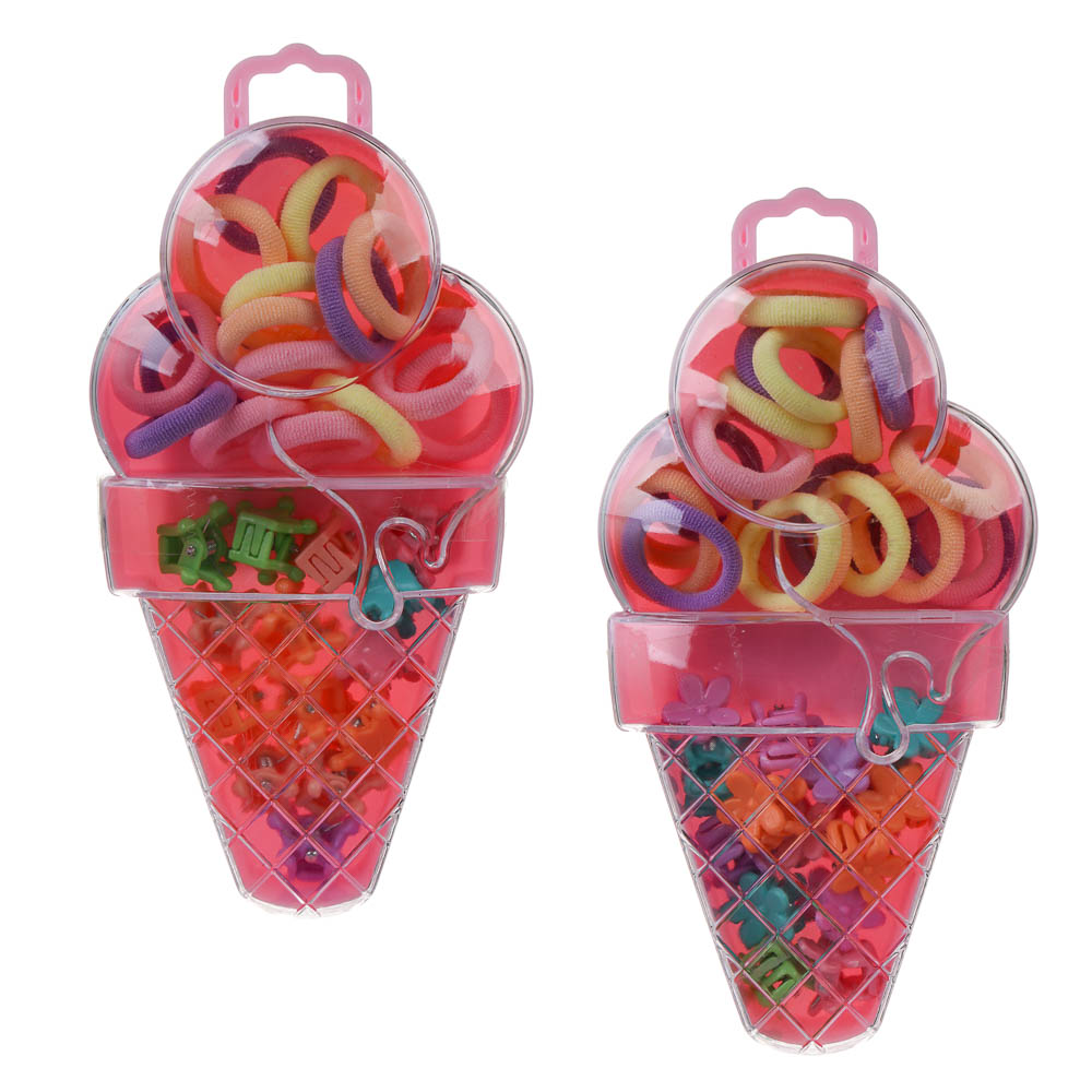 Набор детских резинок и крабиков BY Русские супергерои в футляре, полиэстер, пластик - #11