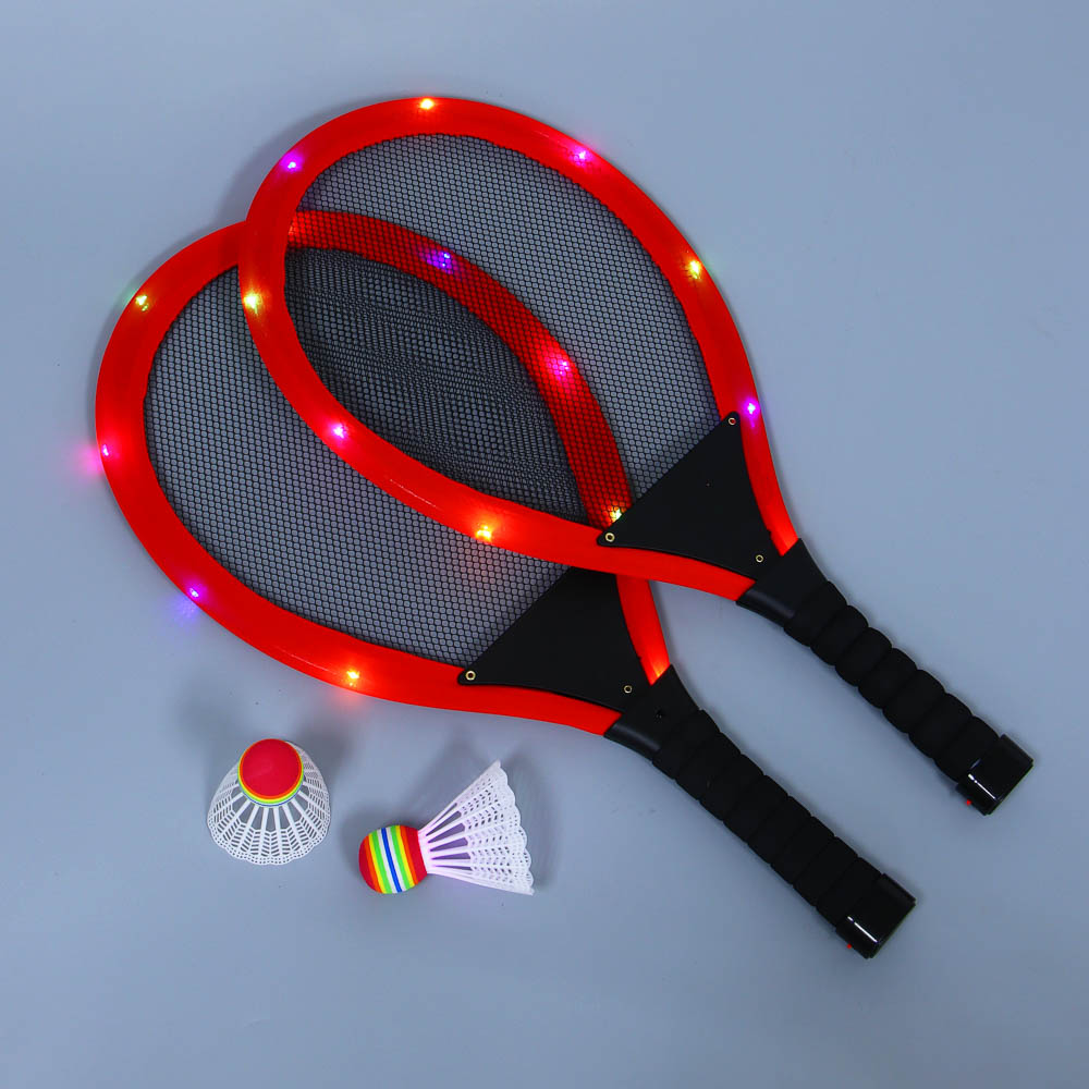Набор для бадминтона, тм BY SPORT, 2 ракетки 55см с 9LED диодами, 1 волан c LED, 1 волан без LED - #2