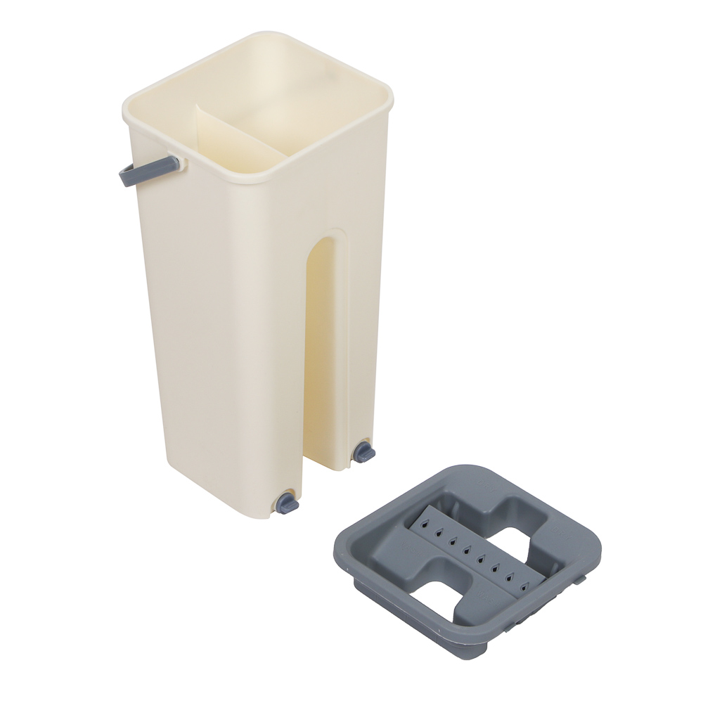 VETTA Набор для уборки: швабра, ведро с механизмом отжима, 2 насадки, микрофибра - #5