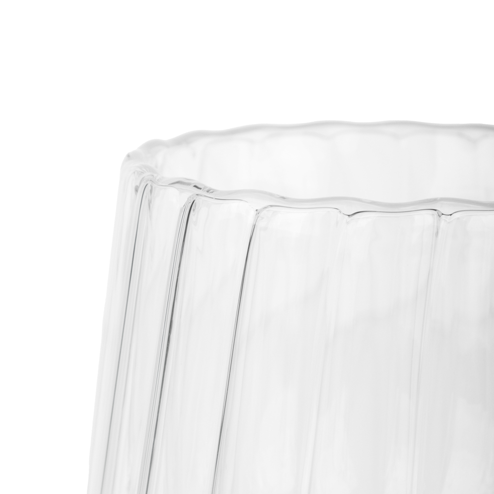 Кружка с неровным краем, двойными стенками тм MILLIMI Лава, 200мл, стекло - #4