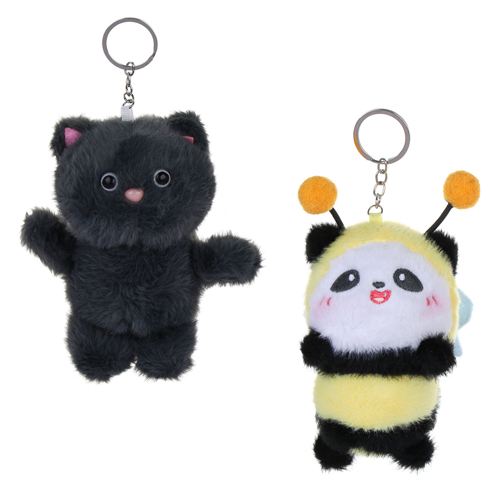 ИГРОЛЕНД Брелок мягкий "Любимчик" с подвесом, 12 см, полиэстер, металл, пластик, 2 вида - #1