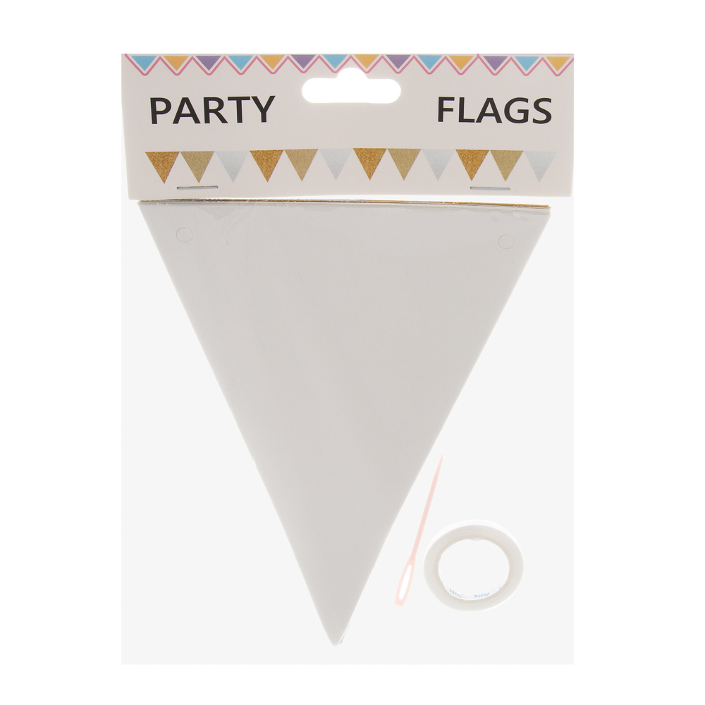 Fntastic Растяжка "Флажки", 12 треугольников, глиттер, бумага - #6