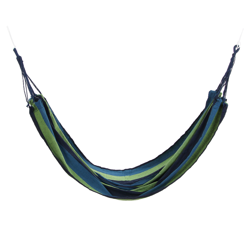 Гамак тм РУССО ТУРИСТО, 200х80см, хлопок, полиэстер, полосатый, до 100кг - #1