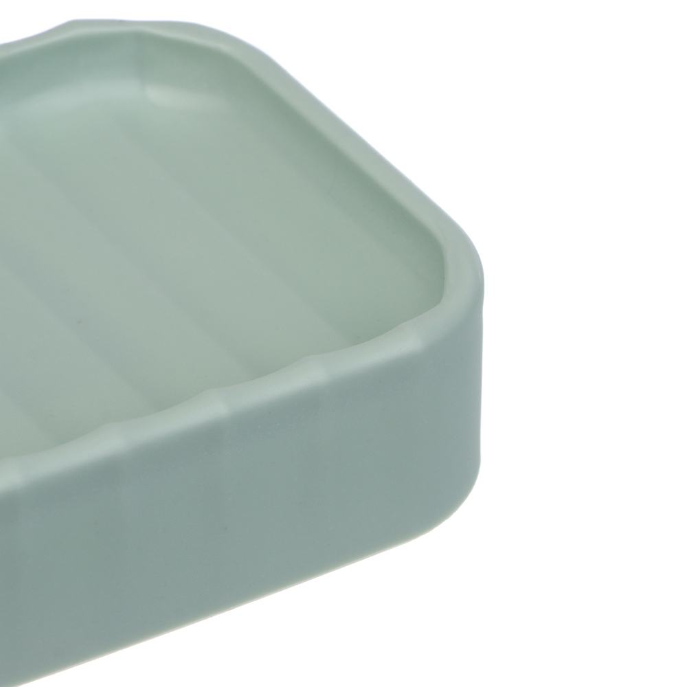 Мыльница тм VETTA Сидней, пластик, PP, оливковый, 11,4x7,3x2,8см - #4