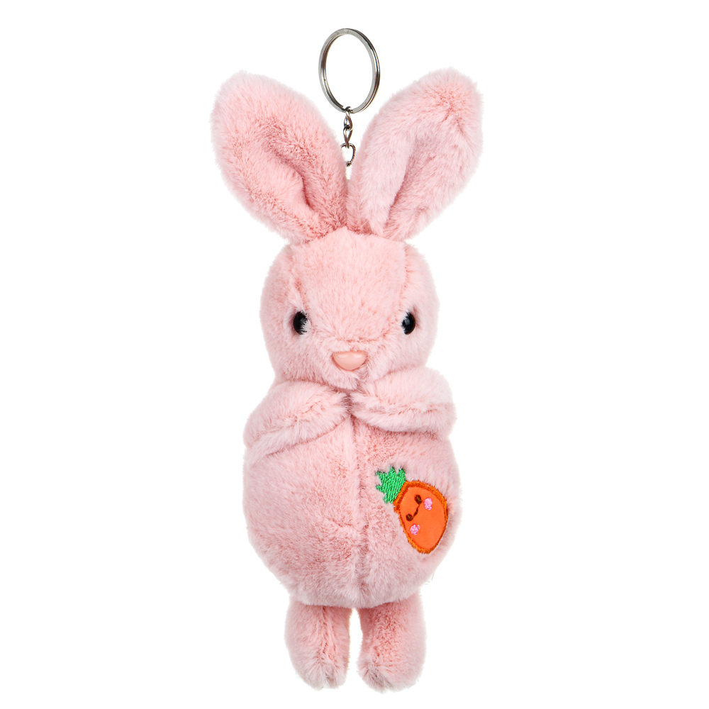 Брелок Кролик с нашивкой-морковкой - #2