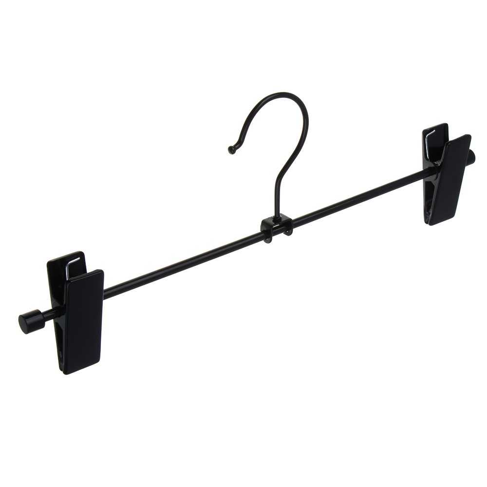 Вешалки для юбок и брюк тм VETTA, 2шт, 31х6см, с зажимами, ПВХ, металл, цвет черный - #2