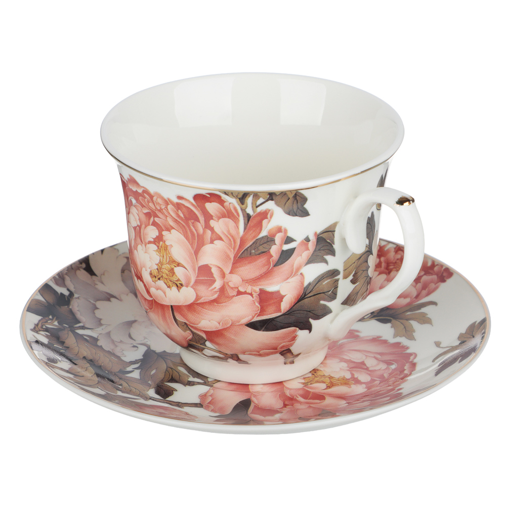 Набор чайный 2 пр., 225мл, MILLIMI, Пионы, фарфор - #2