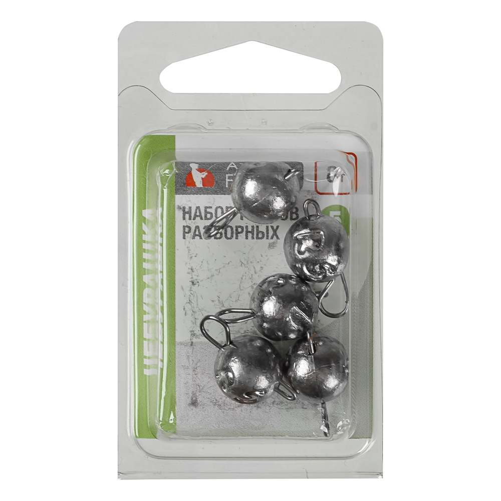 Набор чебурашек разборных тм AZOR FISHING,5шт,4г,6г,8г,10г,12г,14г,16г,18г,20,24г,10 видов - #8