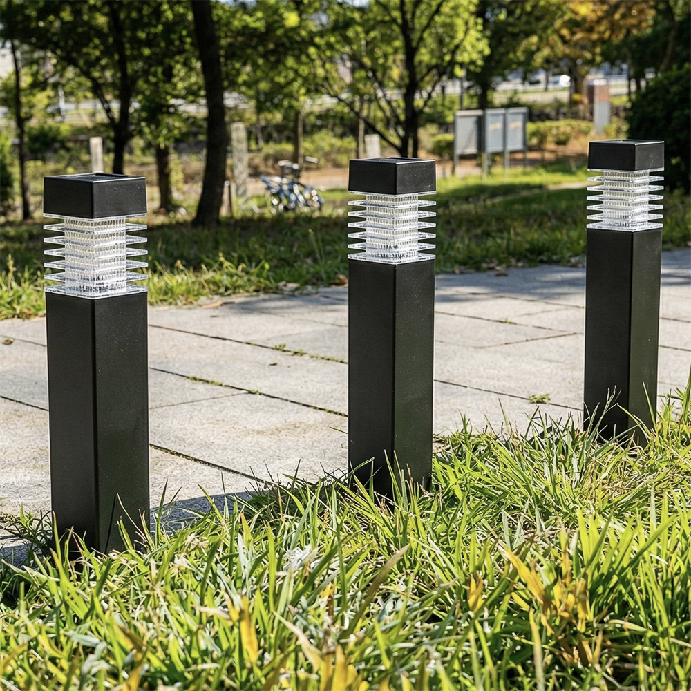 Светильник садовый на солн. батарее тм INBLOOM, 6х6х38,5см,1LED, белый, AAA100mAh Ni-MH, 1реж.,PP - #6