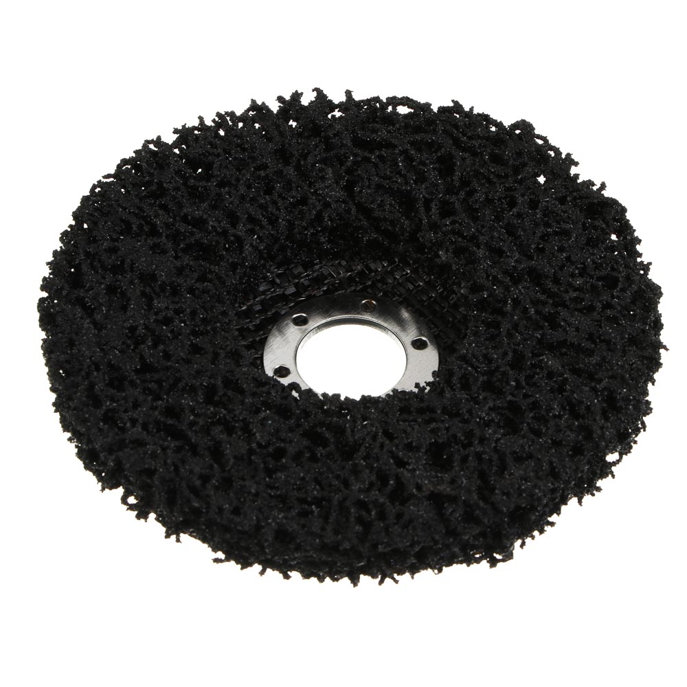 ЕРМАК Диск коралловый зачистной 125мм для УШМ, п.кв. 22 мм, толщина 14мм, чёрный, низкая жестк. - #3