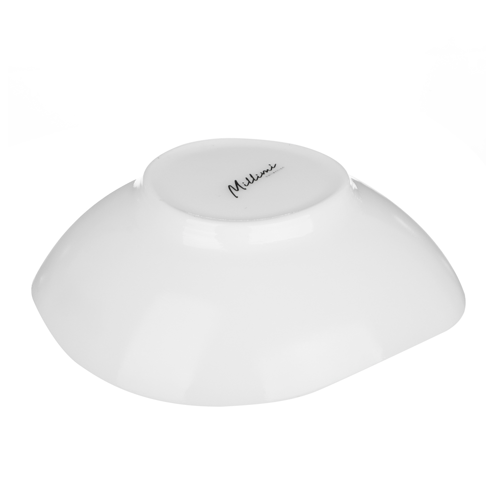 MILLIMI Лилия Салатник, опаловое стекло, 400мл, 15х6см, треугольная форма - #6